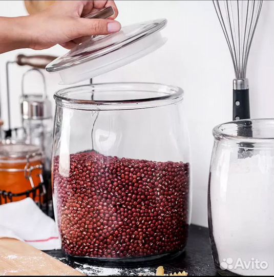 Стеклянная банка / ёмкость для сыпучих продуктов