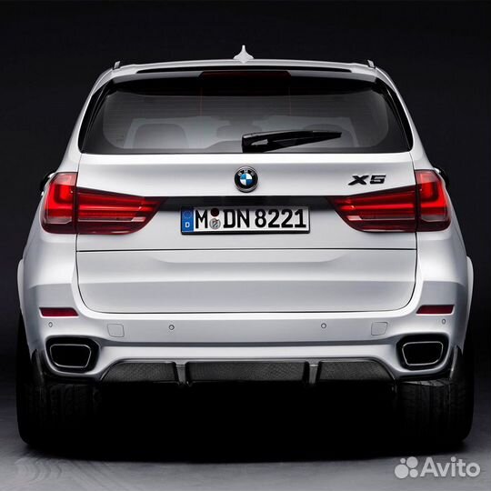 Спойлер bmw x5 f15 черный глянец