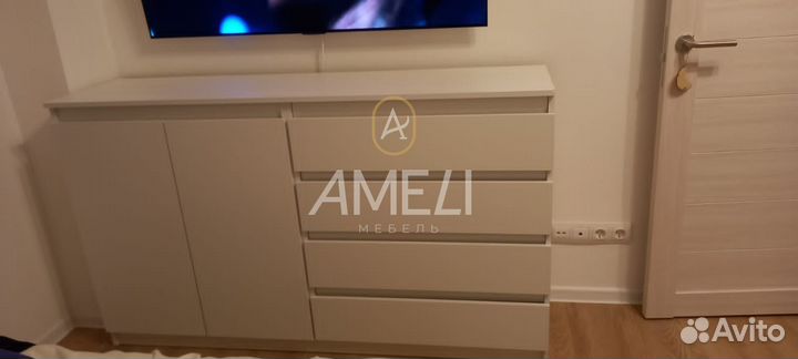 Комод белый в стиле икеа