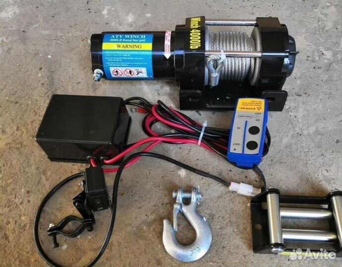 Лебедка Winch 4000 lbs (сталь)