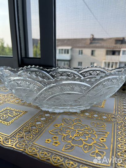 Салатник хрустальный