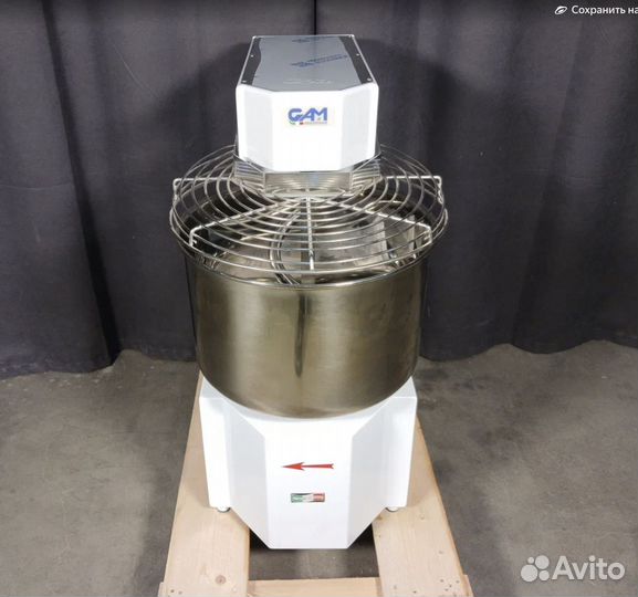 Тестомес спиральный GAM S30 (новый, 32л, 380в)