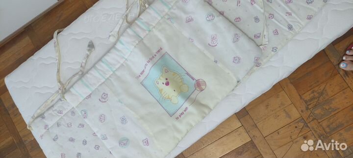 Бортики в детскую кроватку тонкие