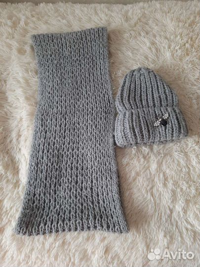 Комплект шапка и снуд