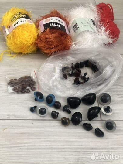 Глазки, носики для игрушек