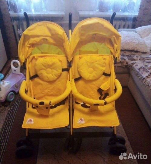 Новая Коляска-трость для двойни