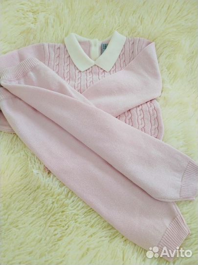 Костюм детский вязаный премиум качества. Хлопок 10