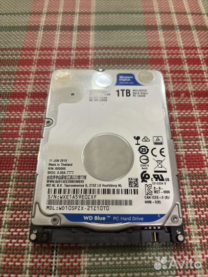 Жесткий диск western digital 1 тб