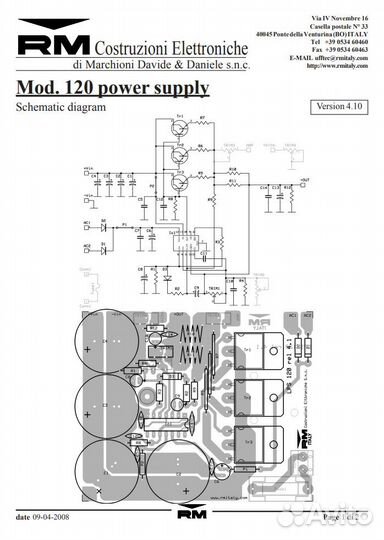Блок питания RM LPS-120 трансформаторный (Италия)