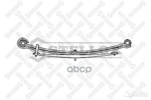 Рессора в сборе задн 2/14+1/34x80x71-GA 790+7