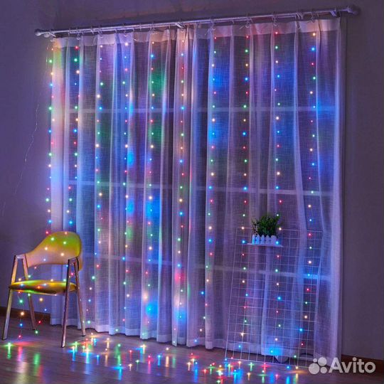 Гирлянда штора