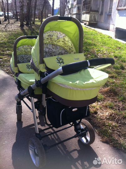 Коляска для двойни 2 в 1 Brevi Ovo Twin