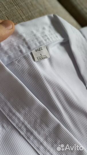 Кимоно для карате, айкидо, белое, рост 150см новое