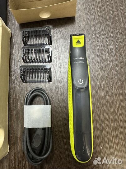 Триммер Philips OneBlade QP2724/10, салатовый/угол