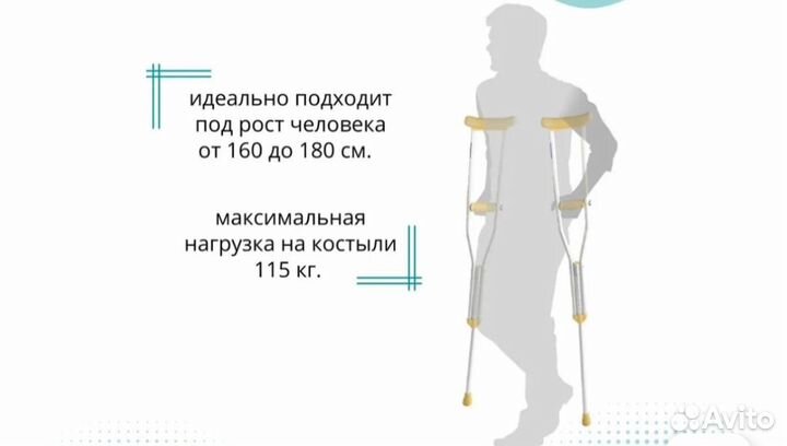 Костыли подмышечные бу