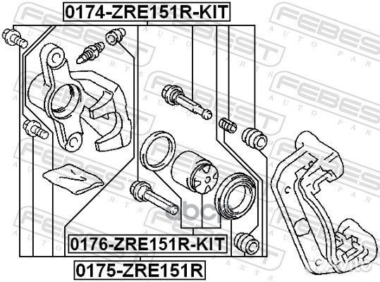 Втулка направляющая суппорта тормозного заднего
