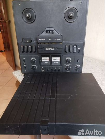 Катушечный магнитофон приставка Нота-203
