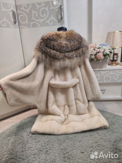 Шуба норковая рысь кимоно 46-54
