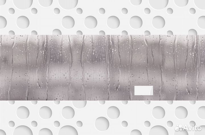 Стеклянный фартук для кухни - Капли на стекле