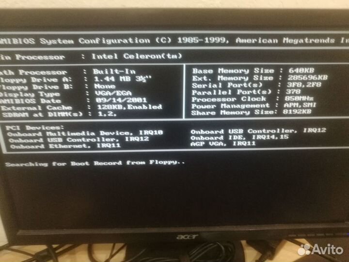 Связка раритетов GA-6vmml и Celeron 850