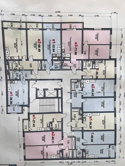3-к. квартира, 97 м², 2/12 эт.