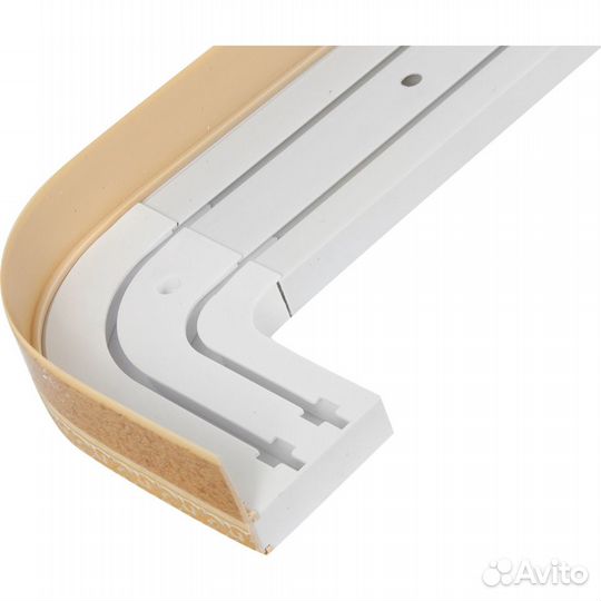 Карниз шинный двухрядный «Грация» в наборе 3 метра