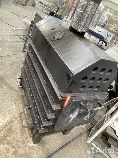 Печь буржуйка на Производство