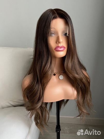 Парик темно-русый на сетке