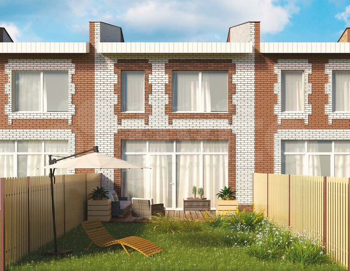 Таунхаус 135 м² на участке 1,5 сот.