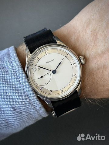 Молния Марьяж в хроме - мужские наручные часы СССР