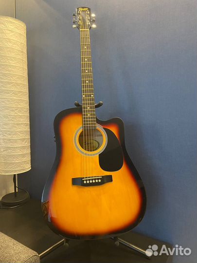 Гитара электроакустическая fender squier sa-105ce