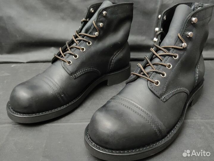 Ботинки а-ля Red Wing Total black 8111 43