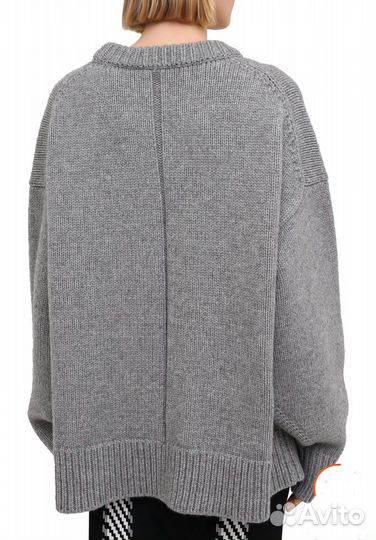 Свитер из шерсти и кашемира The Row серый размер М