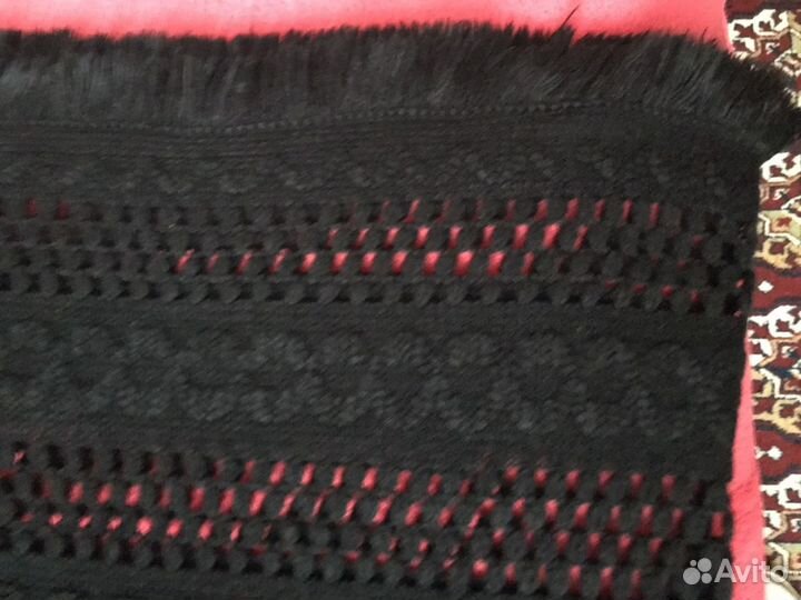 Шарф-снуд Stradivarius черный ажурный