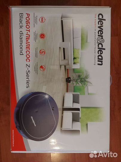 Робот-пылесос clever&clin z-series black diamond