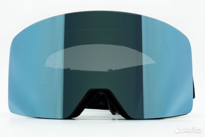 Маска snowy rookie black grey len light blue S3+S0