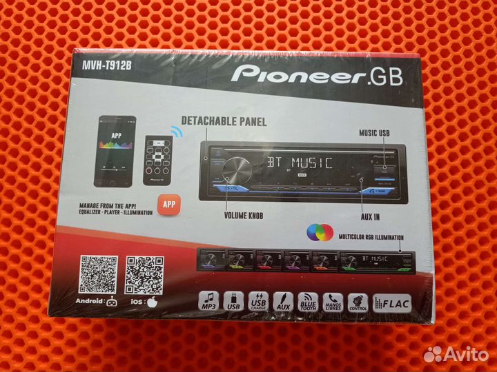 Полупроцессорная магнитола Pioneer с bluetooth