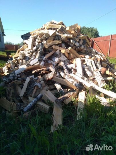 Дрова березовые колотые уложенные с доставкой