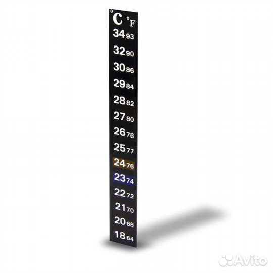 Термометр наклейка 18-34 C