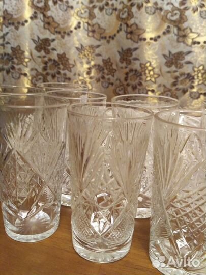Хрустальные стаканы, стопки