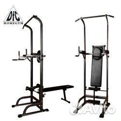 Тренажер со скамьей DFC power tower G003