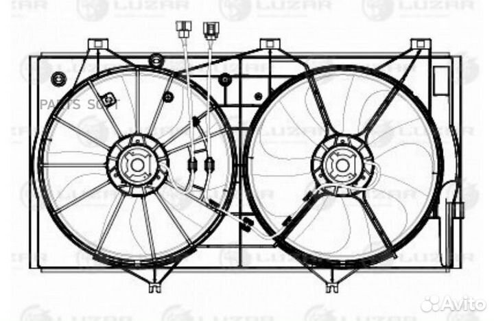 Вентилятор двигателя Toyota Camry (XV40) (07) 3.5i