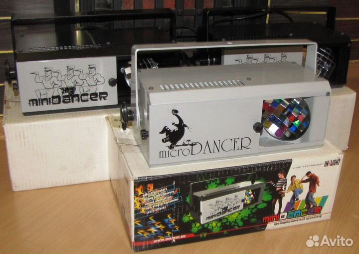 Светомузыка Micro-Minidancer 3шт Pro Цвет Gobo Mic