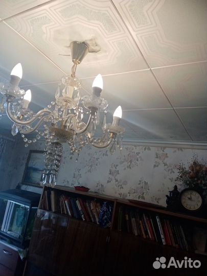 Люстры хрустальные бу