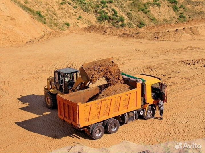 Песок \ Щебень намывной разной фракции от трех куб