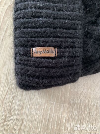 Шапка зимняя женская черная