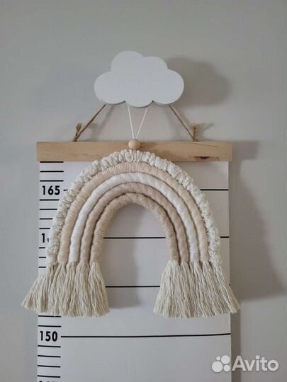 Радуга панно макраме