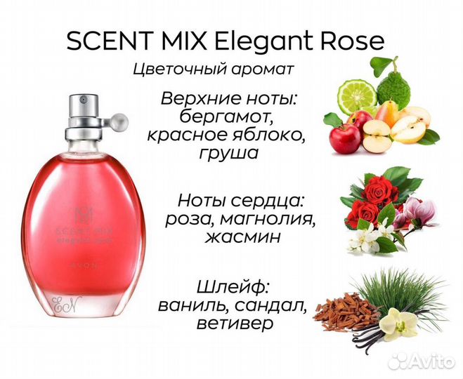 Туалетная вода Scent Mix Elegant Rose