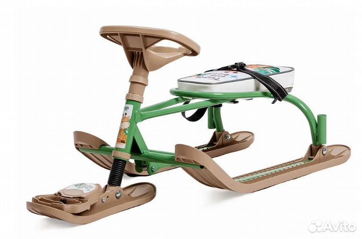 Снегокат Nika Twiny 2 плюс с родительской ручкой