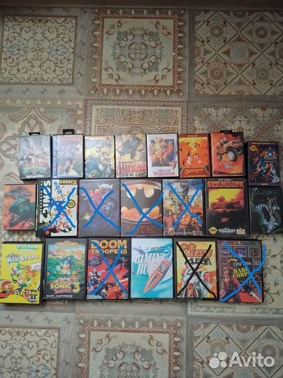 Картриджи для sega mega drive 2 (Big box)